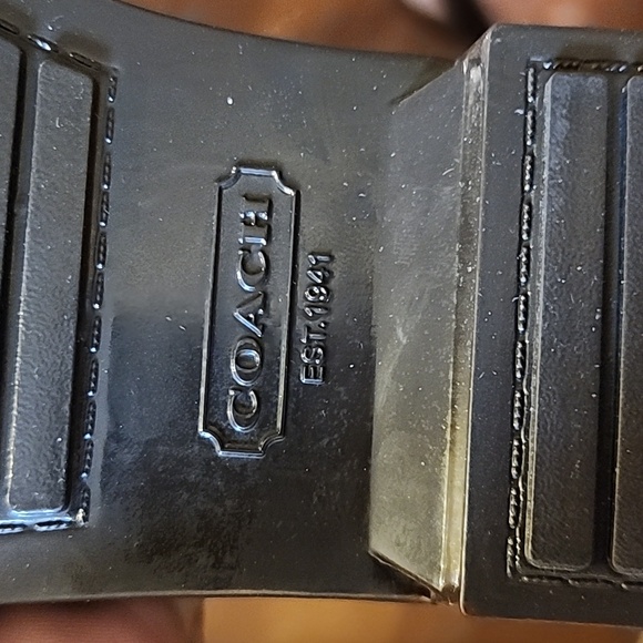 Tristee Shiny Rubber Khaki Chestnut Boots. New with tags A-2 - Picture 9 of 11